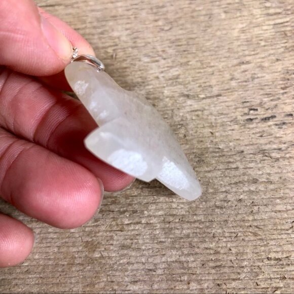 Handcrafted Texas Shaped Agate Pendant - Picture 3 of 4